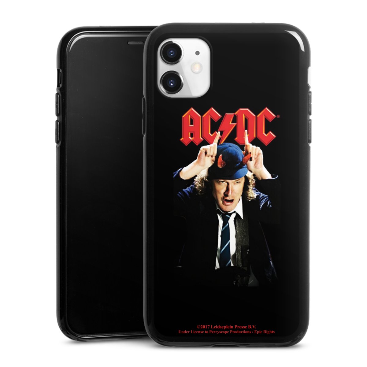 iPhone 11 Handy Silikon Hülle Case schwarz Handyhülle Merchandise Acdc Riverplate