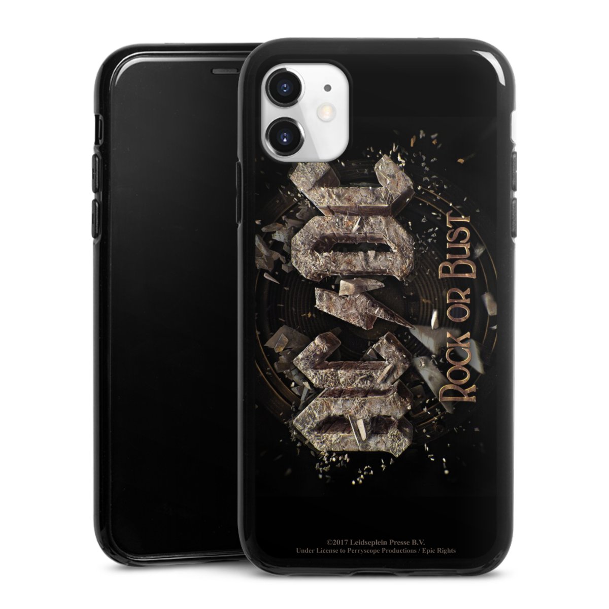 iPhone 11 Handy Silikon Hülle Case schwarz Handyhülle Acdc Official Licensed Product Rock Or Bust