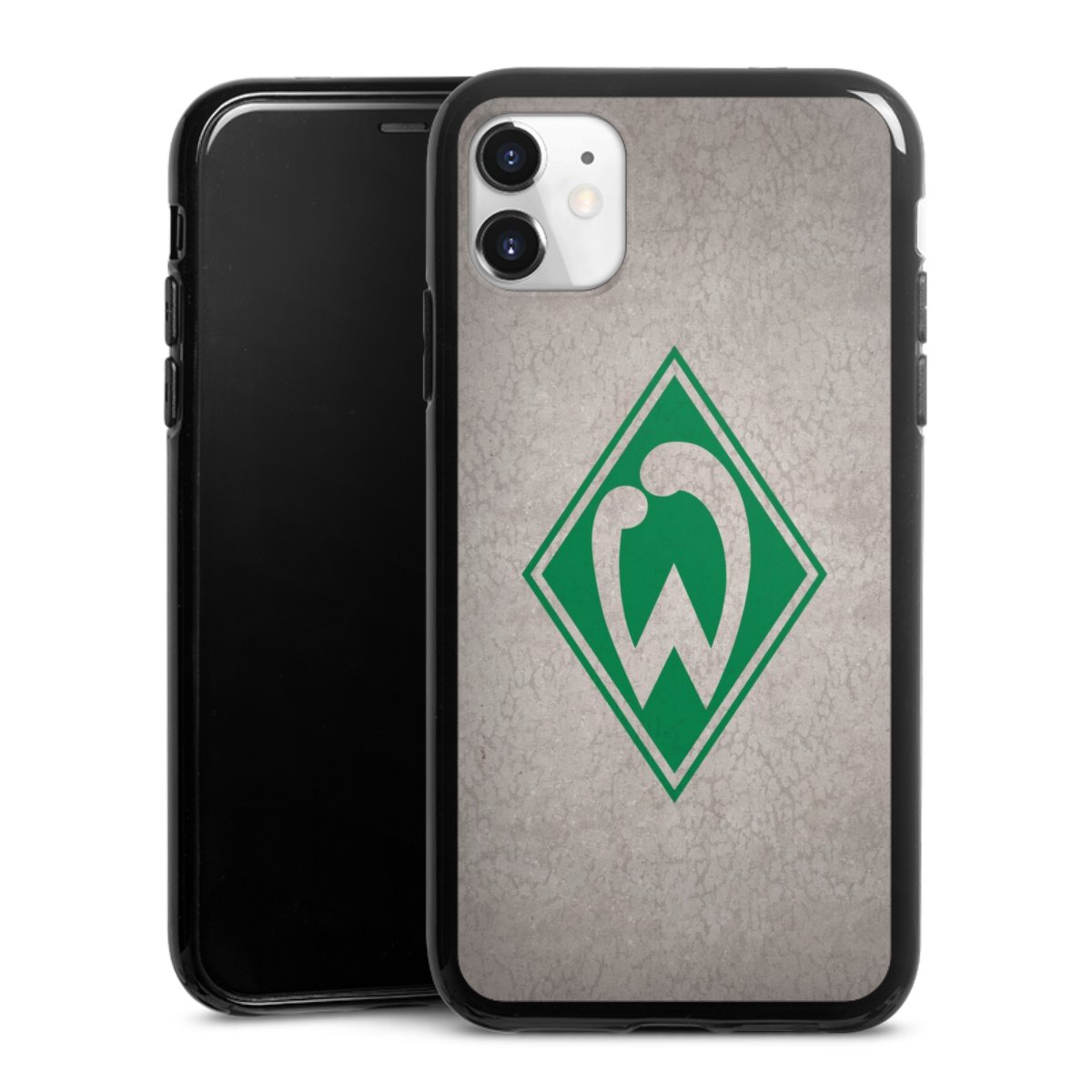 iPhone 11 Handy Silikon Hülle Case schwarz Handyhülle Sv Werder Bremen Concrete Official Licensed Product