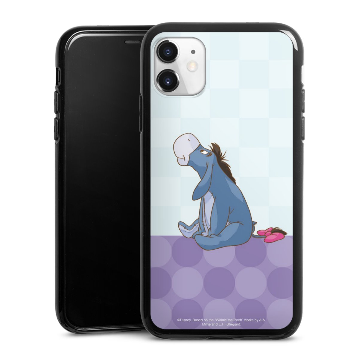 iPhone 11 Handy Silikon Hülle Case schwarz Handyhülle Disney Donkey Winnie The Pooh