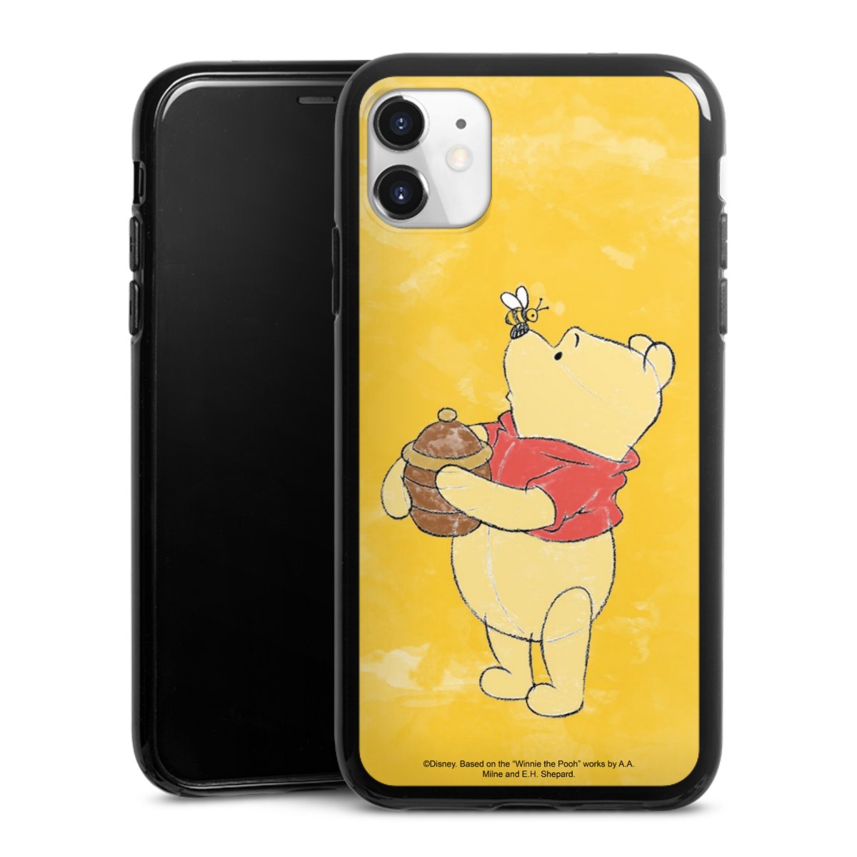 iPhone 11 Handy Silikon Hülle Case schwarz Handyhülle Official Licensed Product Winnie The Pooh Disney