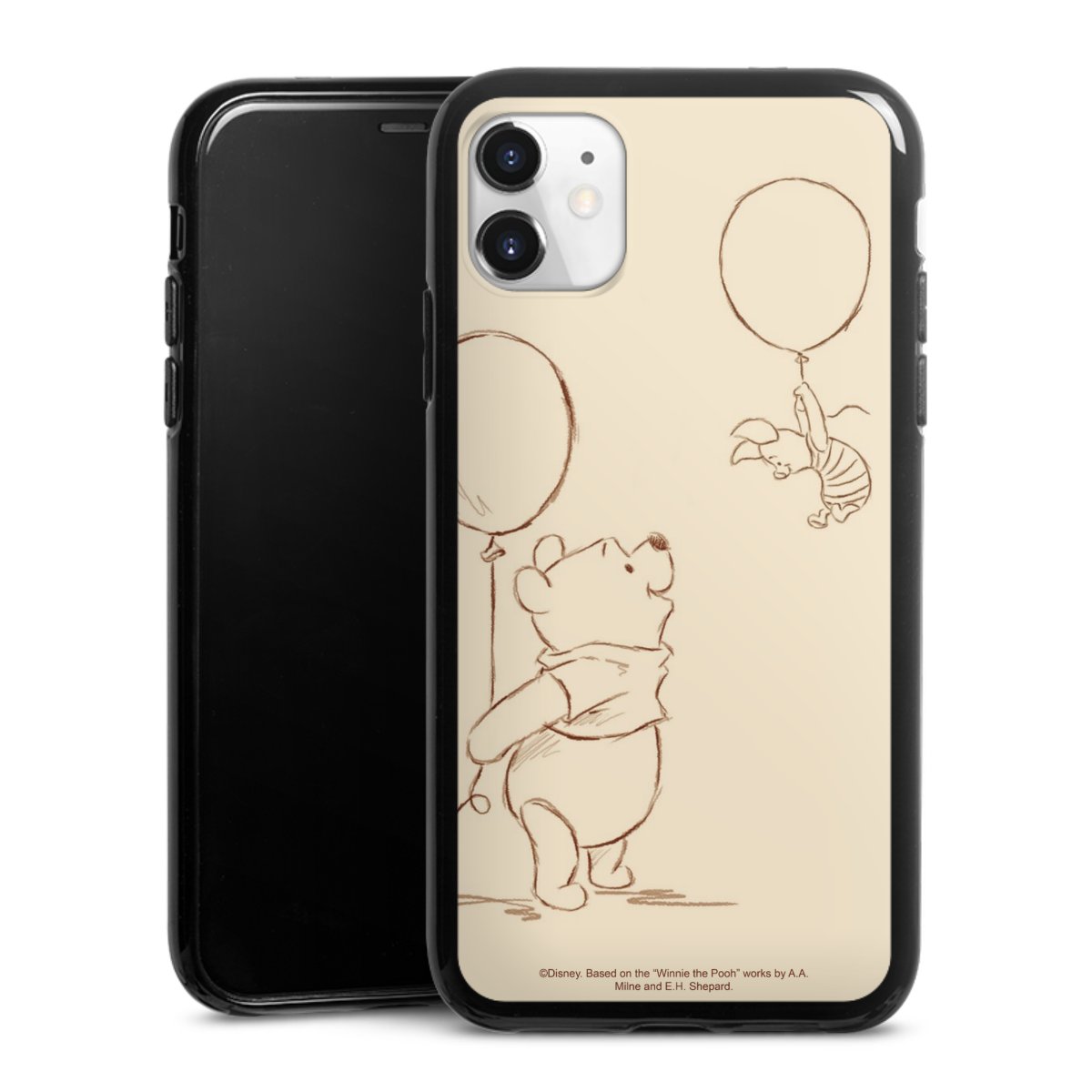 iPhone 11 Handy Silikon Hülle Case schwarz Handyhülle Official Licensed Product Winnie The Pooh Disney