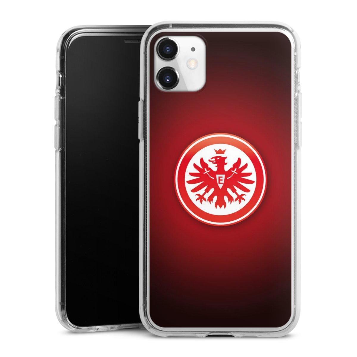 iPhone 11 Handy Silikon Hülle Case transparent Handyhülle Eintracht Frankfurt Official Licensed Product Coat Of Arms Silikon Case