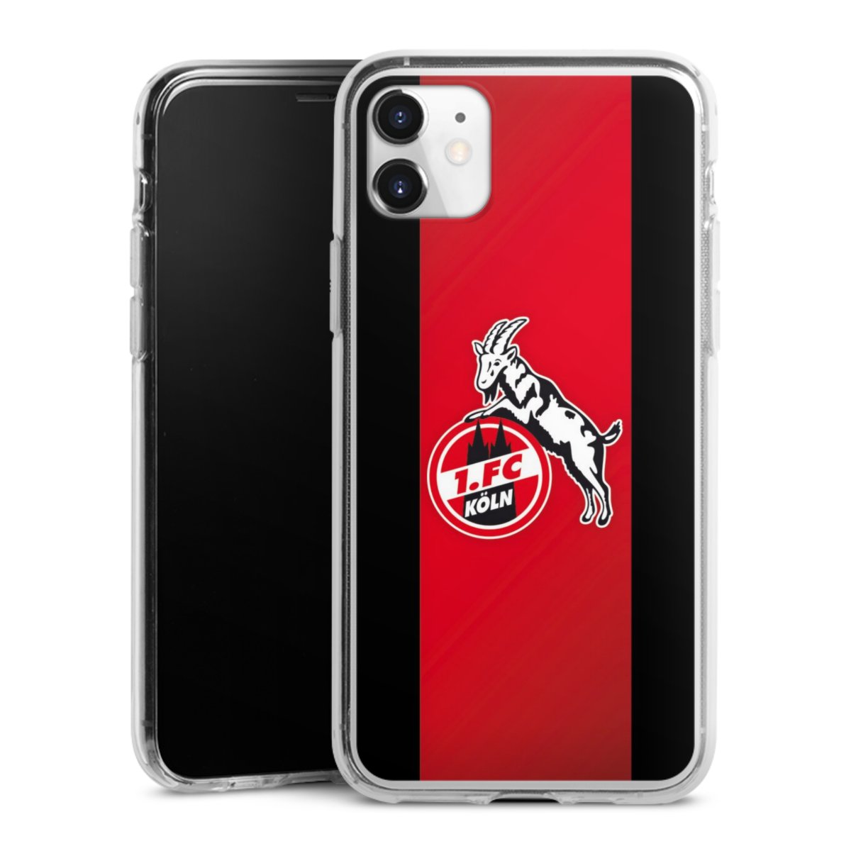 iPhone 11 Handy Silikon Hülle Case transparent Handyhülle Official Licensed Product Billy Goat Hennes 1. Fc Köln Silikon Case