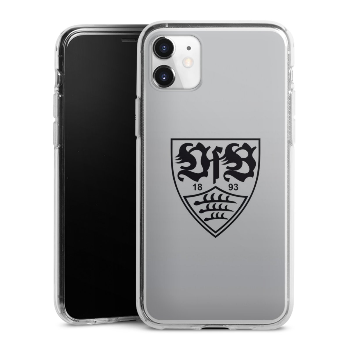 iPhone 11 Handy Silikon Hülle Case transparent Handyhülle Logo Vfb Stuttgart Official Licensed Product Silikon Case