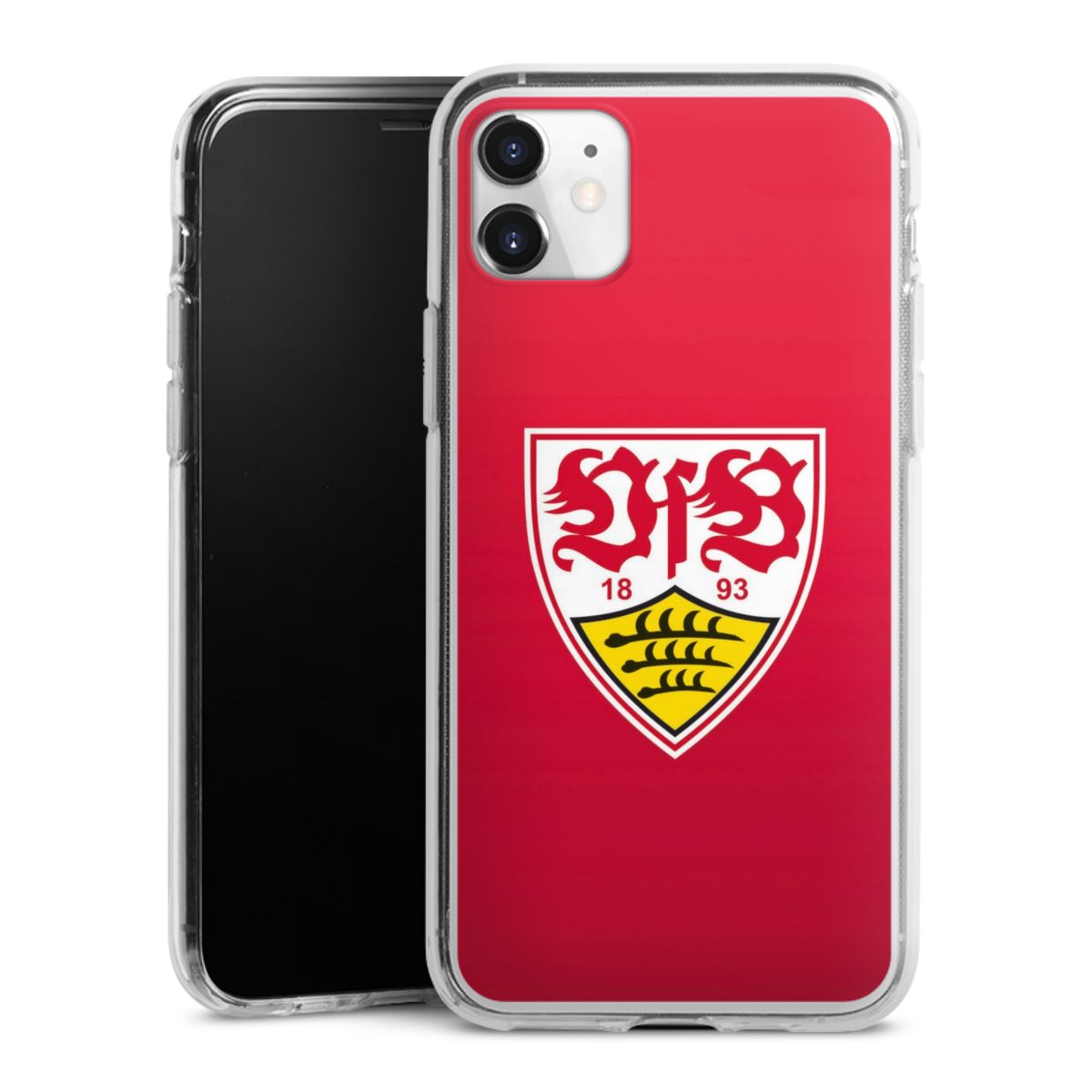 iPhone 11 Handy Silikon Hülle Case transparent Handyhülle Official Licensed Product Vfb Stuttgart Silikon Case