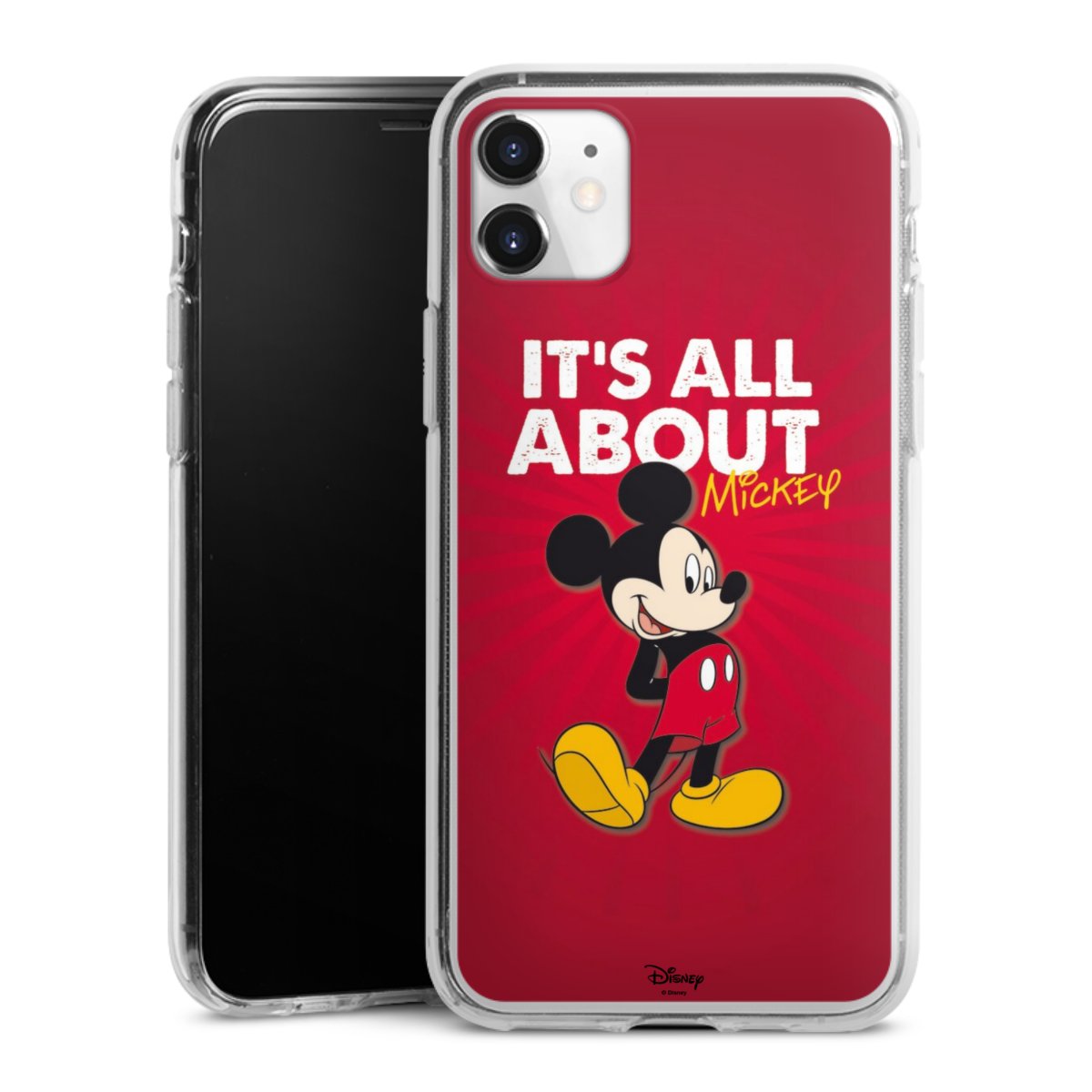 iPhone 11 Handy Silikon Hülle Case transparent Handyhülle Mouse Disney Official Licensed Product Silikon Case