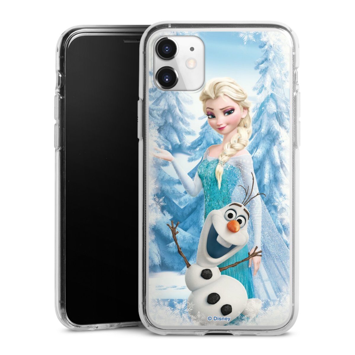 iPhone 11 Handy Silikon Hülle Case transparent Handyhülle Official Licensed Product Frozen Elsa Disney Silikon Case