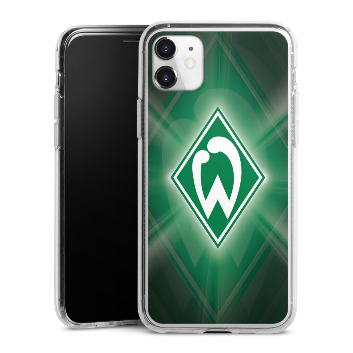 iPhone 11 Handy Silikon Hülle Case transparent Handyhülle Sv Werder Bremen Official Licensed Product Coat Of Arms Silikon Case