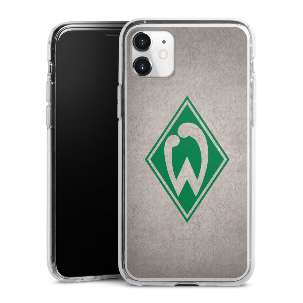 iPhone 11 Handy Silikon Hülle Case transparent Handyhülle Sv Werder Bremen Concrete Official Licensed Product Silikon Case