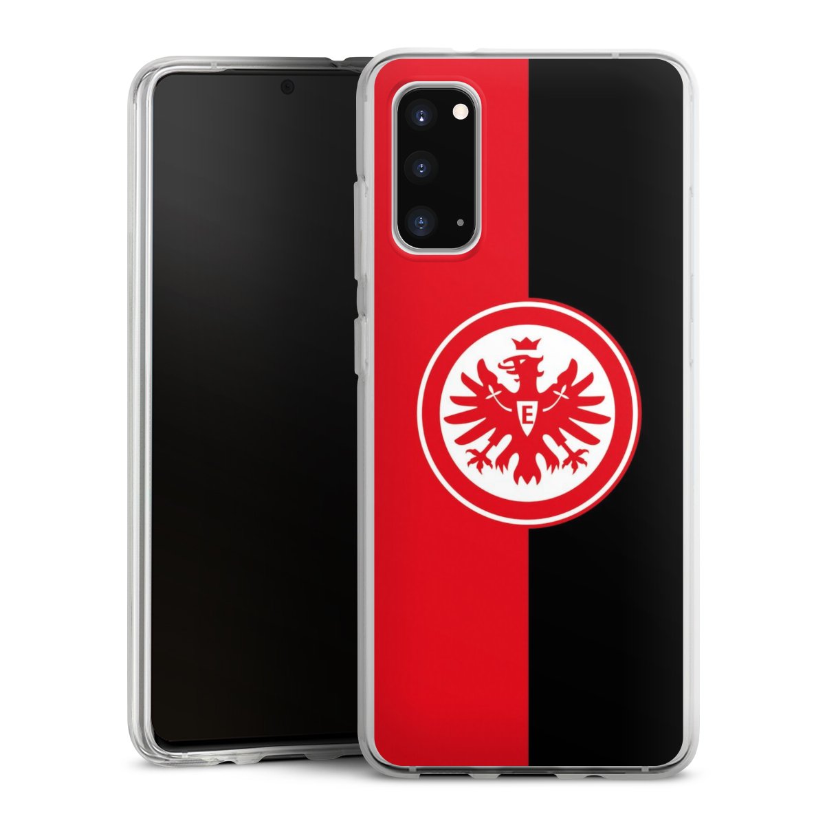 Galaxy S20 Handy Silikon Hülle Case transparent Handyhülle Official Licensed Product Eintracht Frankfurt Sge Silikon Case