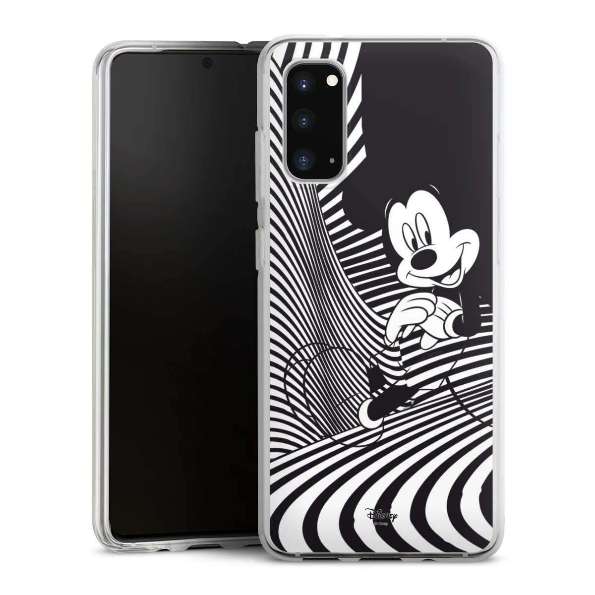 Galaxy S20 Handy Silikon Hülle Case transparent Handyhülle Disney Official Licensed Product Mickey Mouse Silikon Case