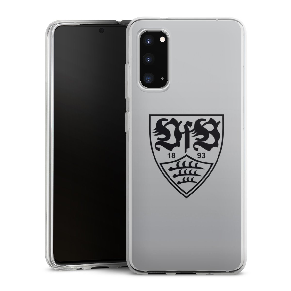 Galaxy S20 Handy Silikon Hülle Case transparent Handyhülle Logo Vfb Stuttgart Official Licensed Product Silikon Case