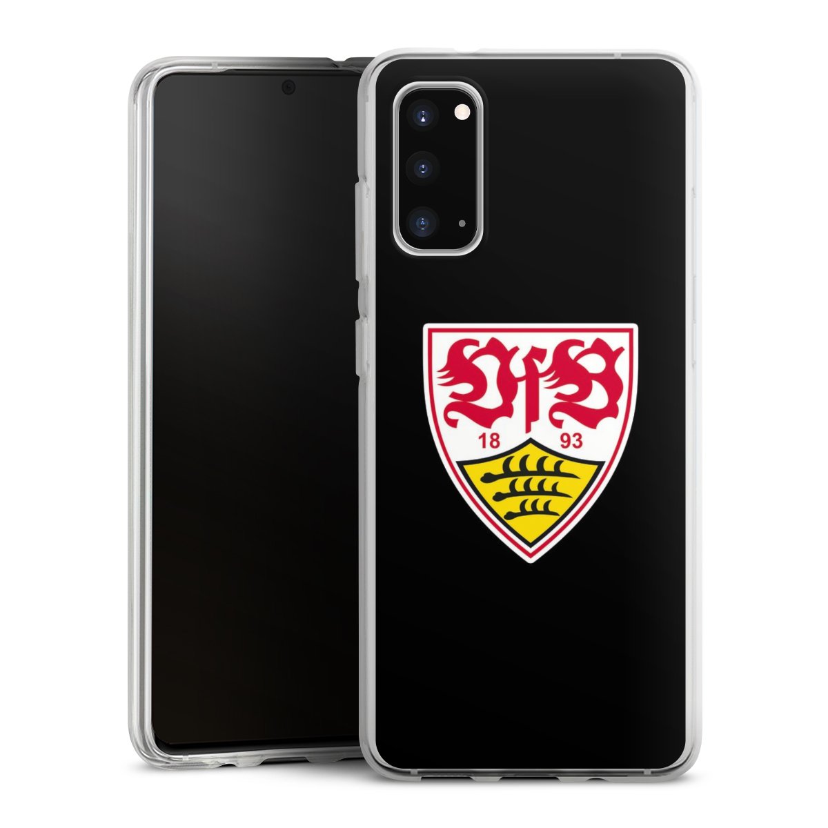 Galaxy S20 Handy Silikon Hülle Case transparent Handyhülle Vfb Stuttgart Official Licensed Product Coat Of Arms Silikon Case