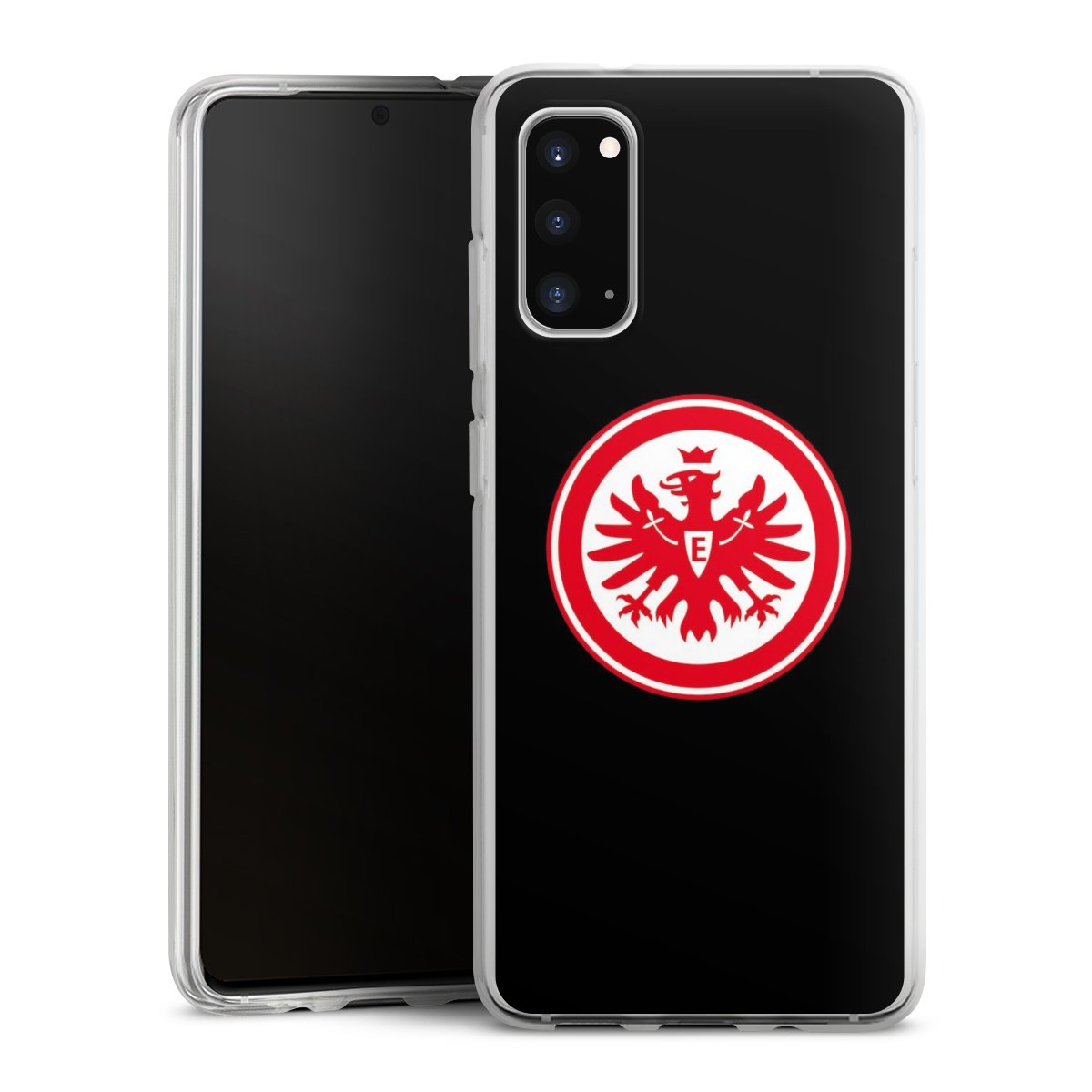 Galaxy S20 Handy Silikon Hülle Case transparent Handyhülle Eintracht Frankfurt Sge Eagle Silikon Case