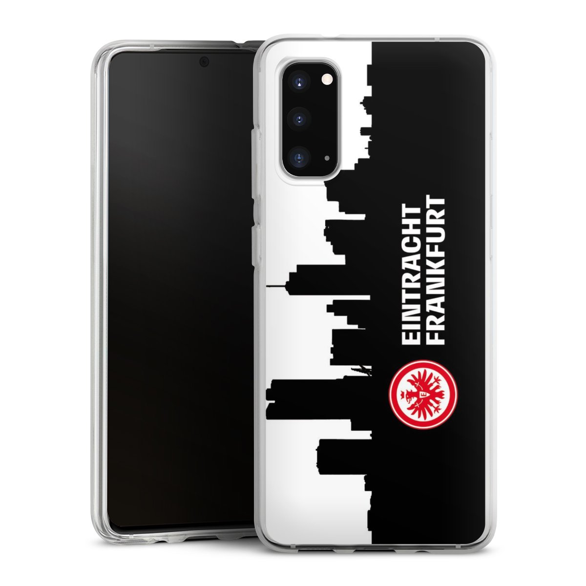 Galaxy S20 Handy Silikon Hülle Case transparent Handyhülle Sge Eintracht Frankfurt Official Licensed Product Silikon Case