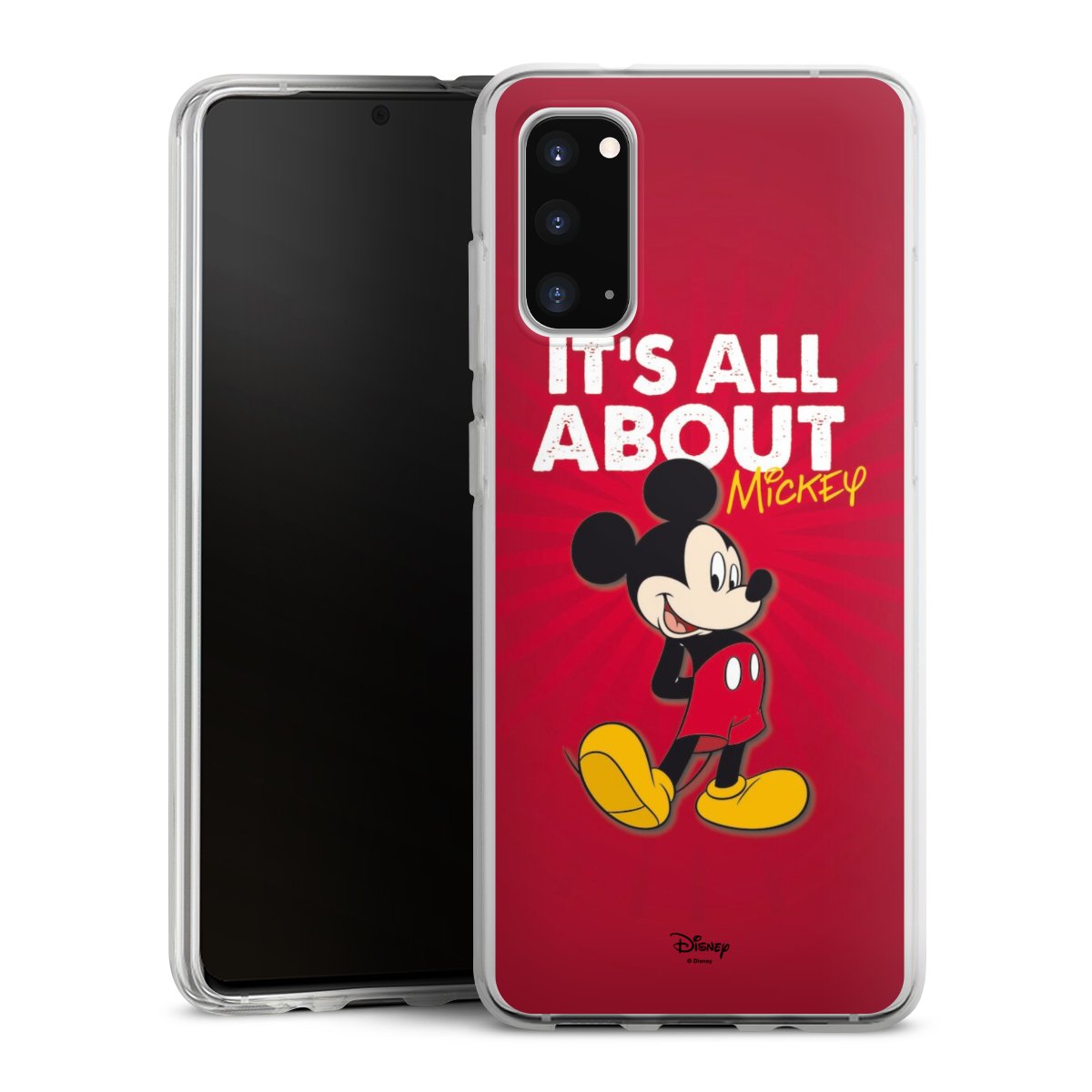 Galaxy S20 Handy Silikon Hülle Case transparent Handyhülle Mouse Disney Official Licensed Product Silikon Case