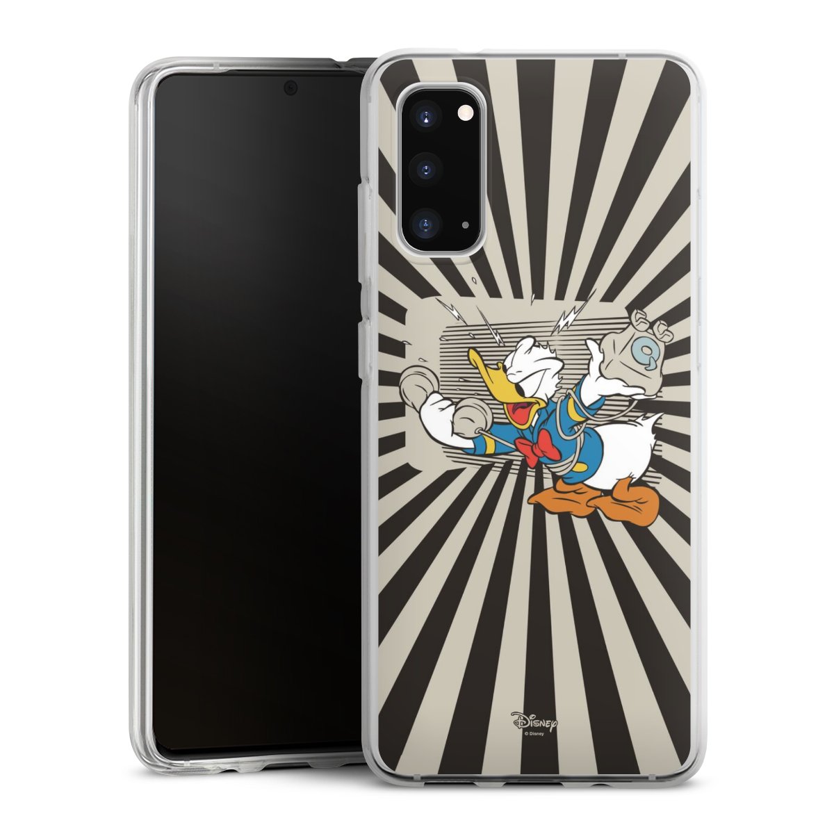 Galaxy S20 Handy Silikon Hülle Case transparent Handyhülle Donald Duck Disney Official Licensed Product Silikon Case