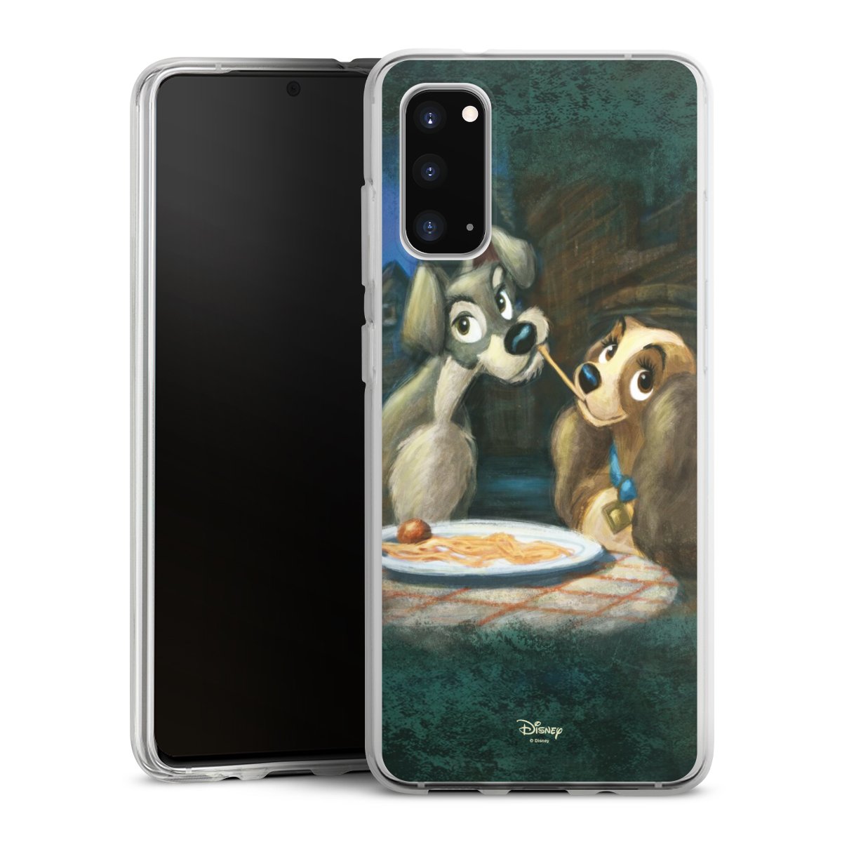 Galaxy S20 Handy Silikon Hülle Case transparent Handyhülle Lady And The Tramp Official Licensed Product Disney Silikon Case