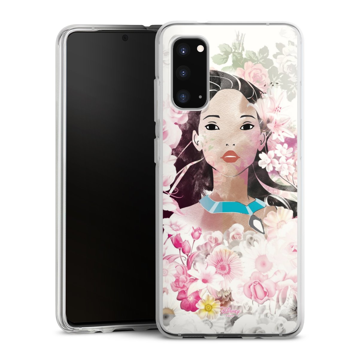 Galaxy S20 Handy Silikon Hülle Case transparent Handyhülle Pocahontas Official Licensed Product Disney Silikon Case