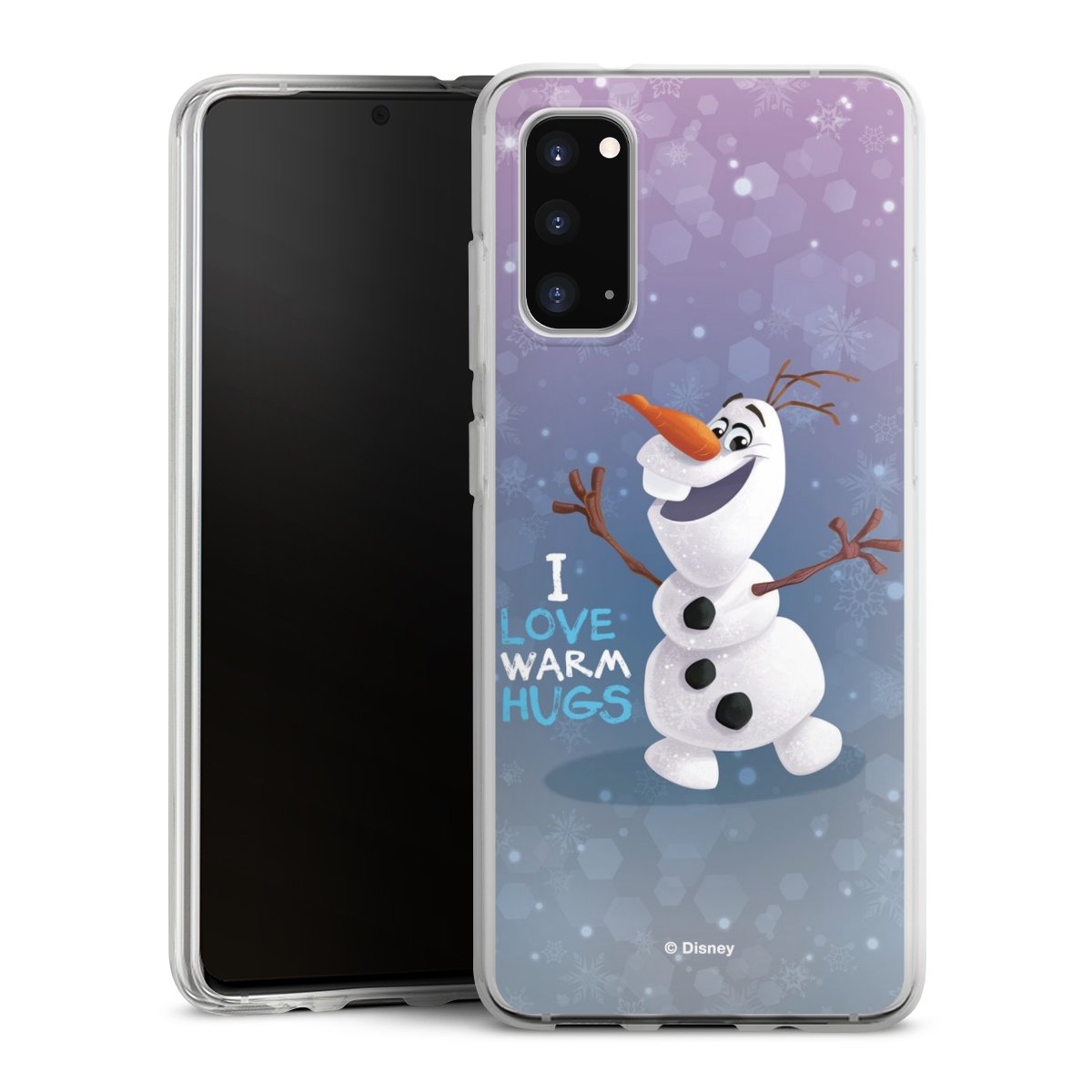 Galaxy S20 Handy Silikon Hülle Case transparent Handyhülle Frozen Frozen Olaf Official Licensed Product Silikon Case