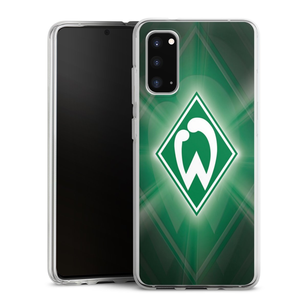 Galaxy S20 Handy Silikon Hülle Case transparent Handyhülle Sv Werder Bremen Official Licensed Product Coat Of Arms Silikon Case