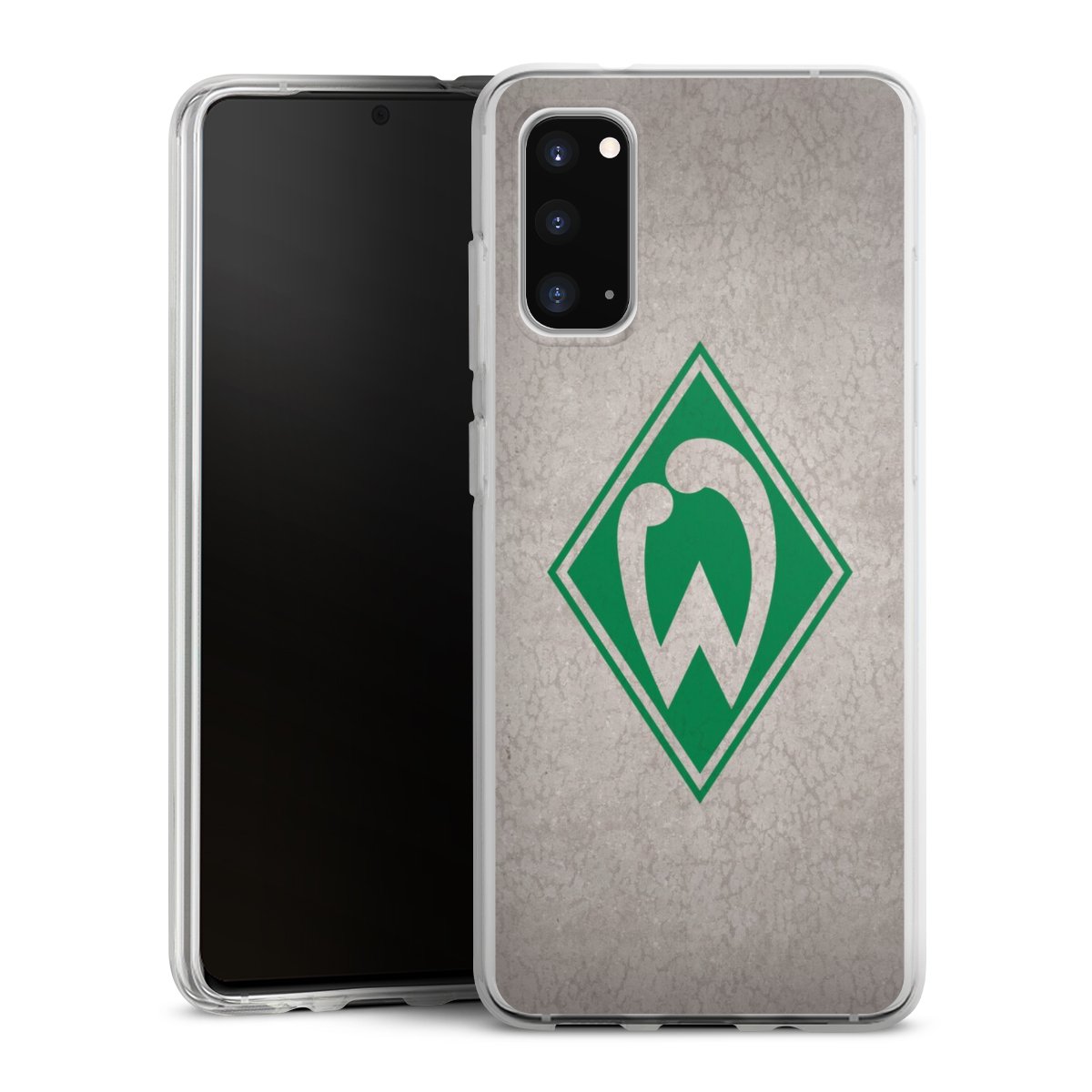 Galaxy S20 Handy Silikon Hülle Case transparent Handyhülle Sv Werder Bremen Concrete Official Licensed Product Silikon Case