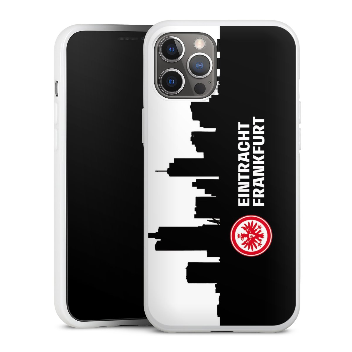 iPhone 12 Pro Max Handy Silikon Hülle Case weiß Handyhülle Sge Eintracht Frankfurt Official Licensed Product Silikon Case