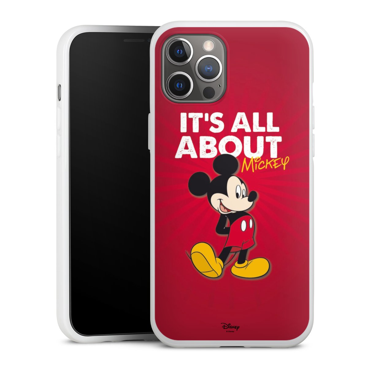 iPhone 12 Pro Max Handy Silikon Hülle Case weiß Handyhülle Mouse Disney Official Licensed Product Silikon Case