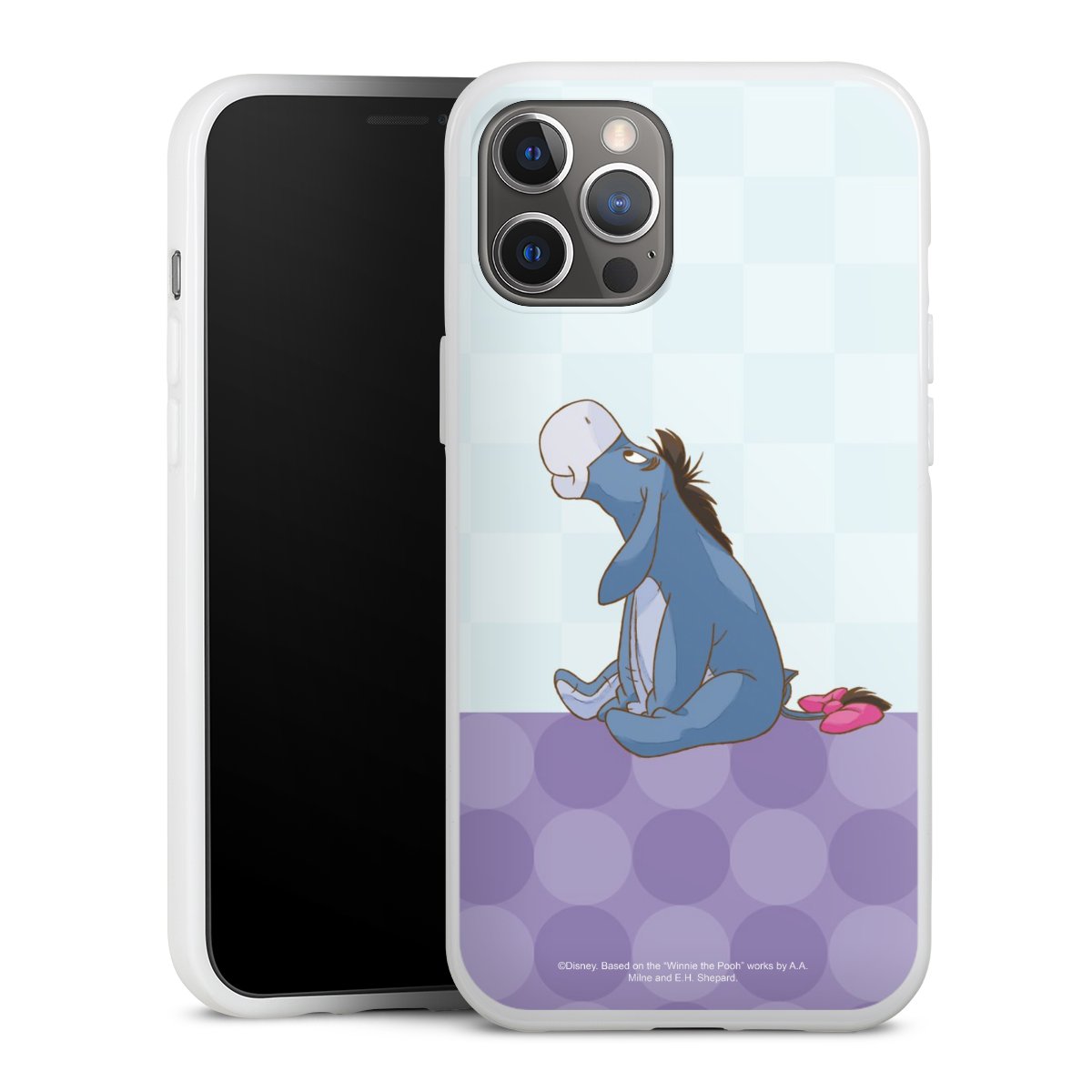 iPhone 12 Pro Max Handy Silikon Hülle Case weiß Handyhülle Disney Donkey Winnie The Pooh Silikon Case