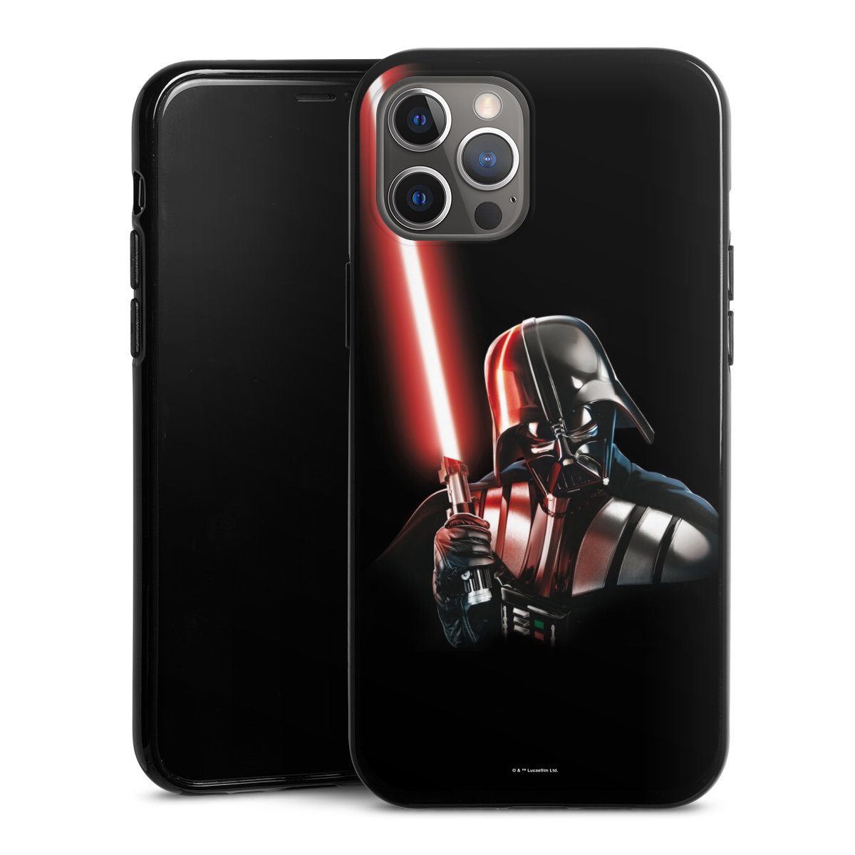 iPhone 12 Pro Max Handy Silikon Hülle Case schwarz Handyhülle Star Wars Merchandise Darth Vader