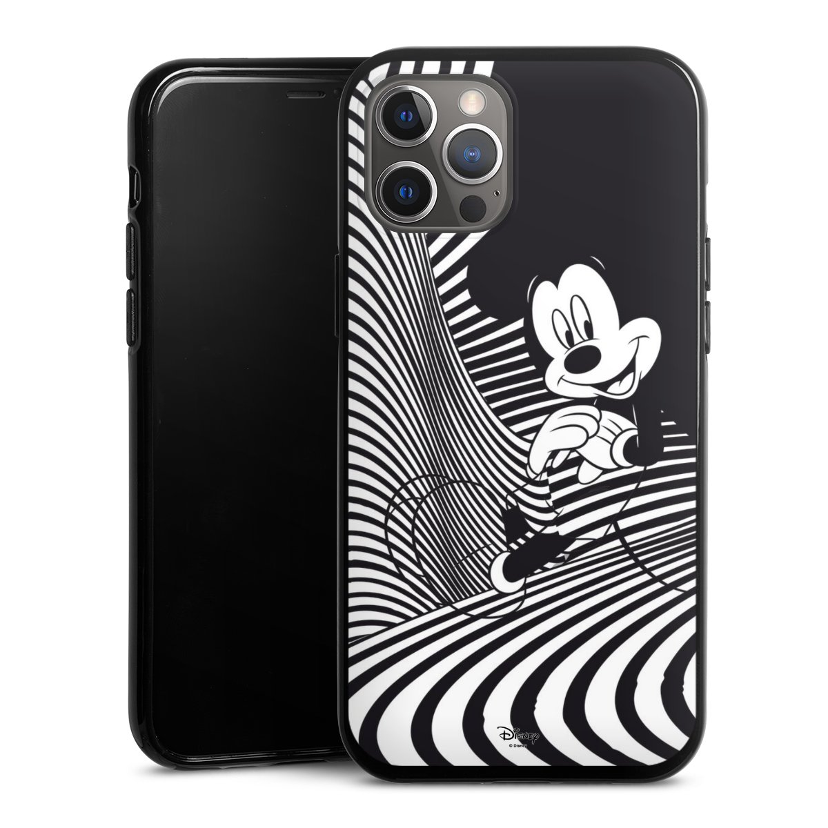 iPhone 12 Pro Max Handy Silikon Hülle Case schwarz Handyhülle Disney Official Licensed Product Mickey Mouse