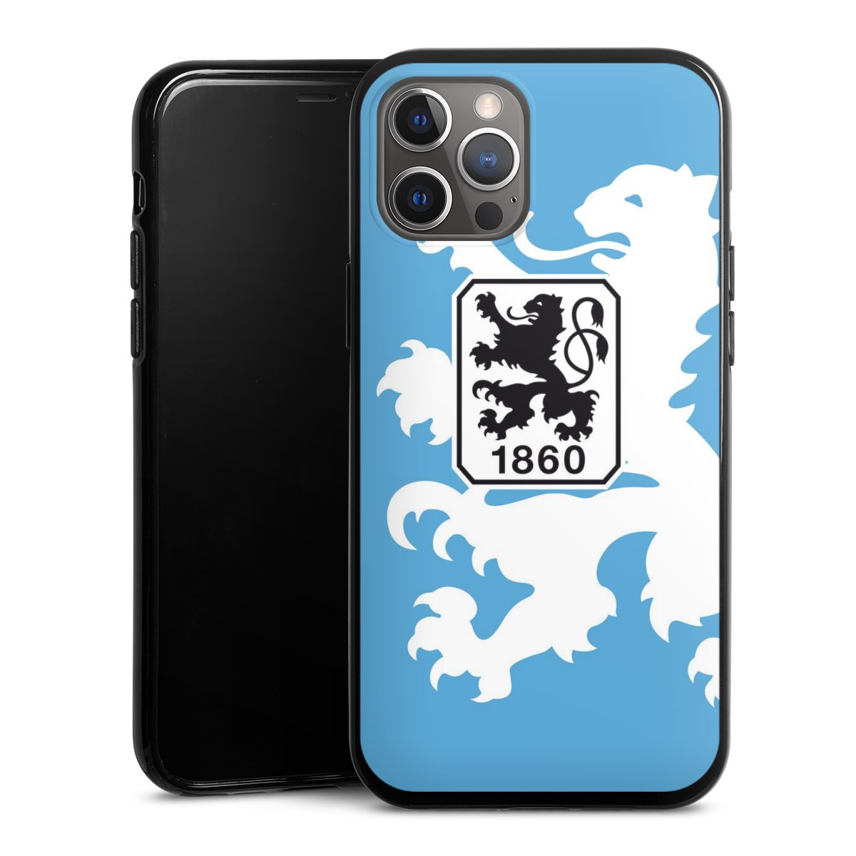 iPhone 12 Pro Max Handy Silikon Hülle Case schwarz Handyhülle Coat Of Arms Official Licensed Product