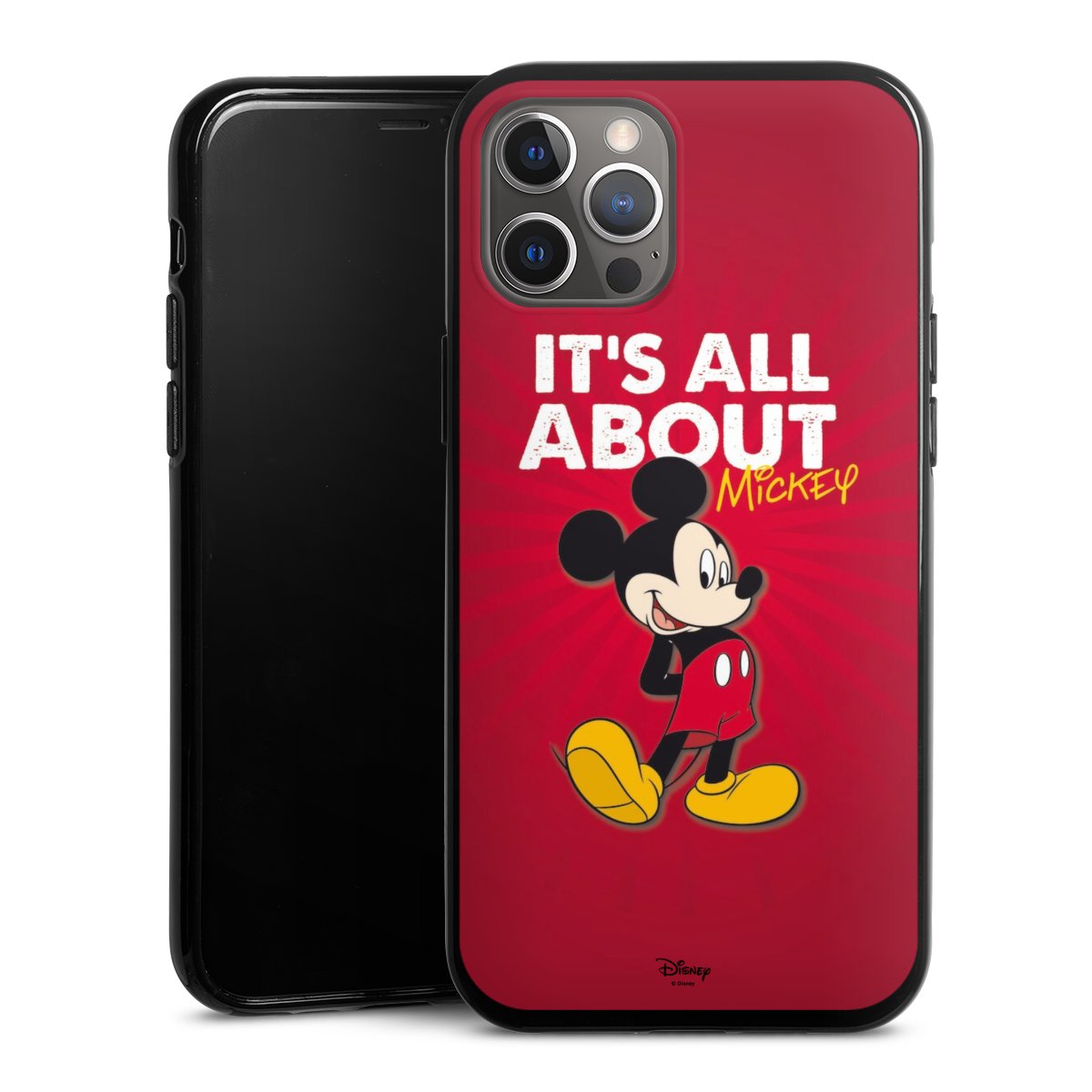 iPhone 12 Pro Max Handy Silikon Hülle Case schwarz Handyhülle Mouse Disney Official Licensed Product