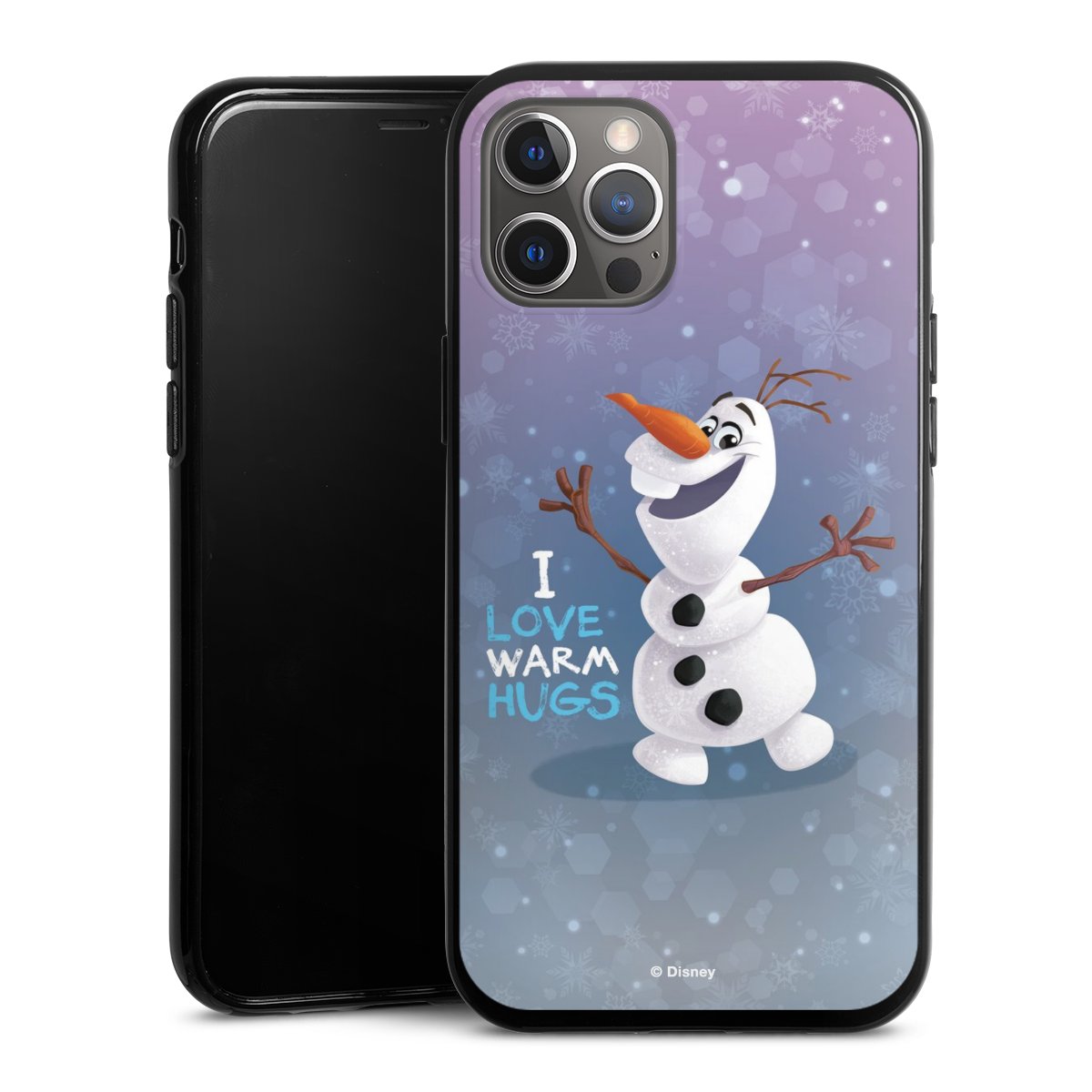 iPhone 12 Pro Max Handy Silikon Hülle Case schwarz Handyhülle Frozen Frozen Olaf Official Licensed Product