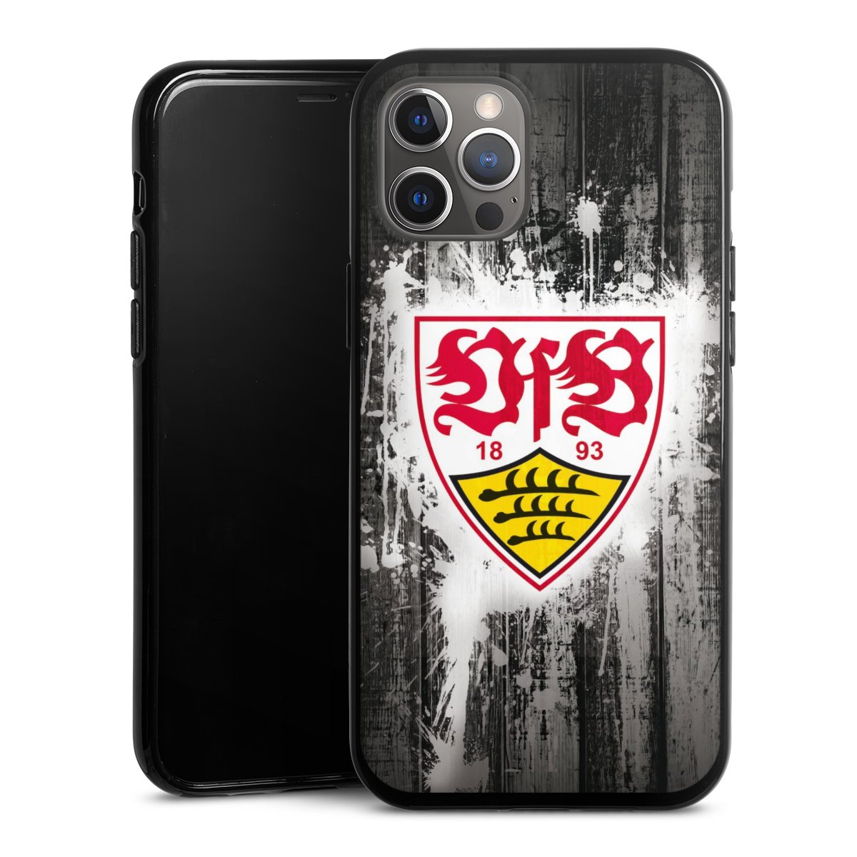 iPhone 12 Pro Max Handy Silikon Hülle Case schwarz Handyhülle Vfb Stuttgart Official Licensed Product