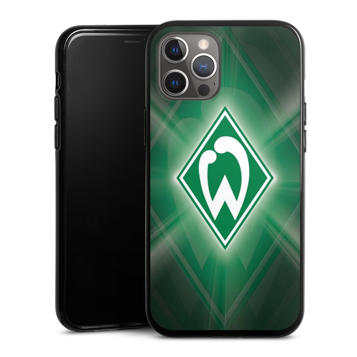 iPhone 12 Pro Max Handy Silikon Hülle Case schwarz Handyhülle Sv Werder Bremen Official Licensed Product Coat Of Arms