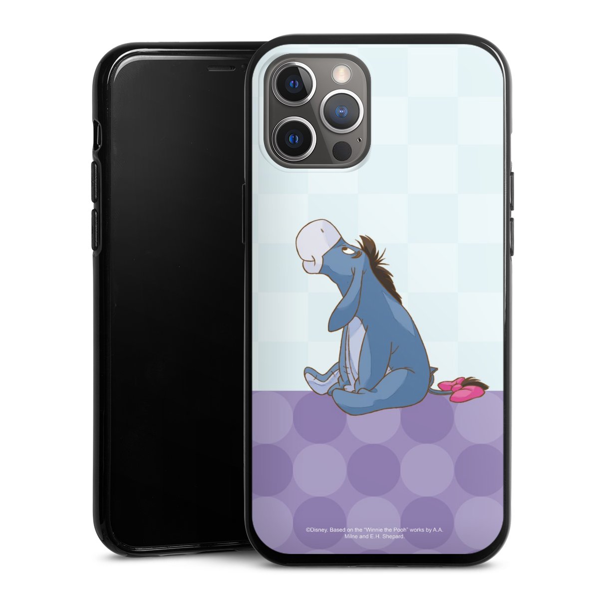 iPhone 12 Pro Max Handy Silikon Hülle Case schwarz Handyhülle Disney Donkey Winnie The Pooh