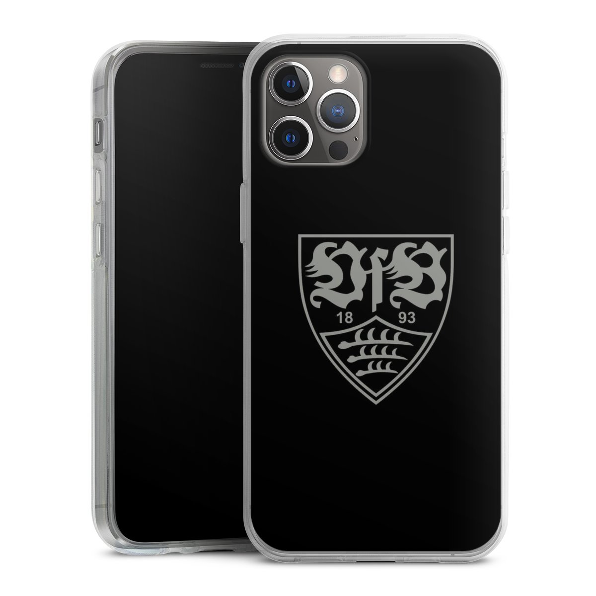 iPhone 12 Pro Max Handy Silikon Hülle Case transparent Handyhülle Official Licensed Product Vfb Stuttgart Silikon Case