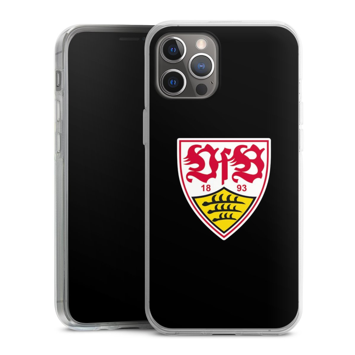 iPhone 12 Pro Max Handy Silikon Hülle Case transparent Handyhülle Vfb Stuttgart Official Licensed Product Coat Of Arms Silikon Case