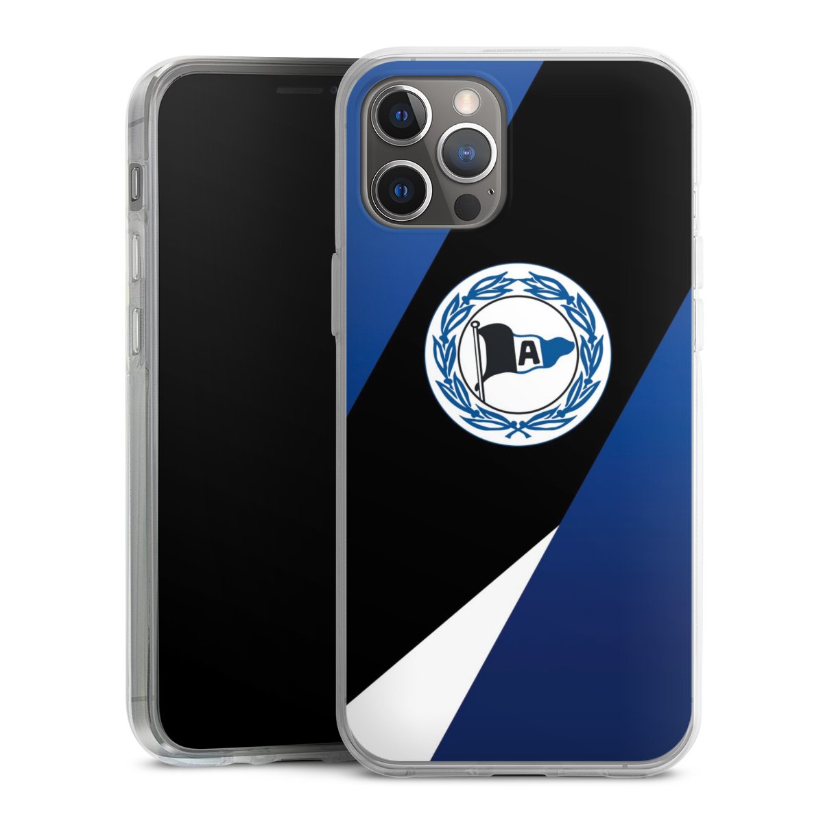 iPhone 12 Pro Max Handy Silikon Hülle Case transparent Handyhülle Official Licensed Product Arminia Bielefeld Dsc Silikon Case