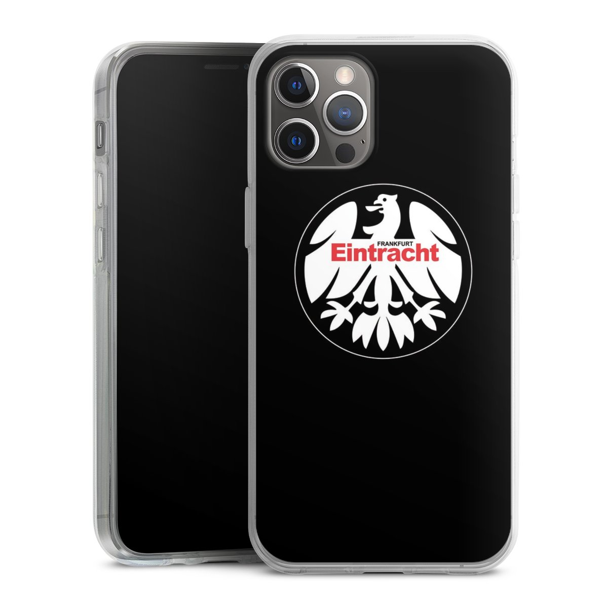 iPhone 12 Pro Max Handy Silikon Hülle Case transparent Handyhülle Official Licensed Product Eintracht Frankfurt Sge Silikon Case