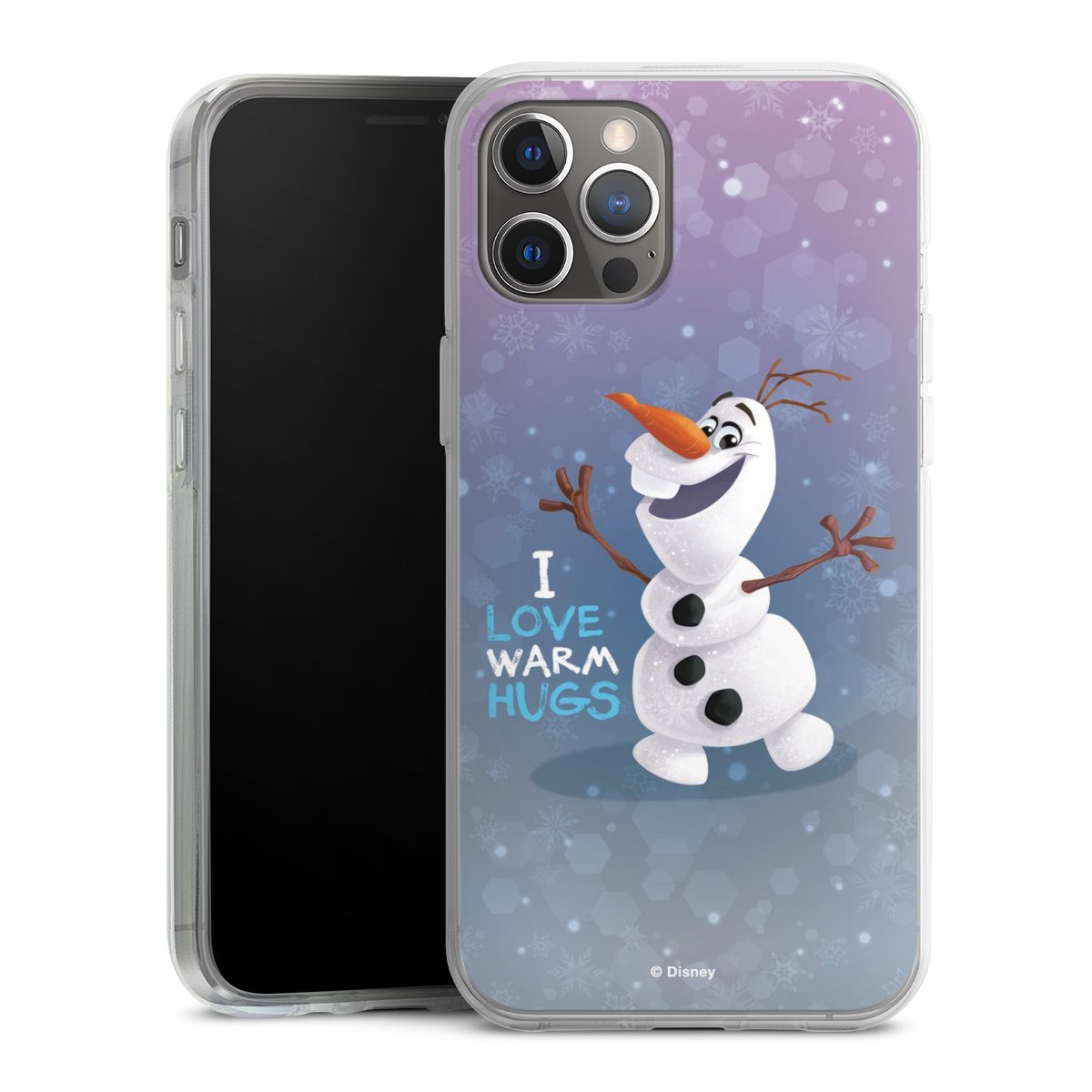 iPhone 12 Pro Max Handy Silikon Hülle Case transparent Handyhülle Frozen Frozen Olaf Official Licensed Product Silikon Case