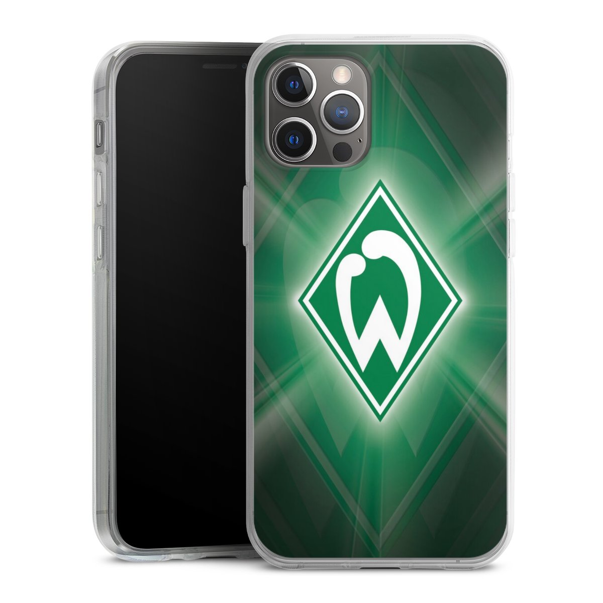 iPhone 12 Pro Max Handy Silikon Hülle Case transparent Handyhülle Sv Werder Bremen Official Licensed Product Coat Of Arms Silikon Case