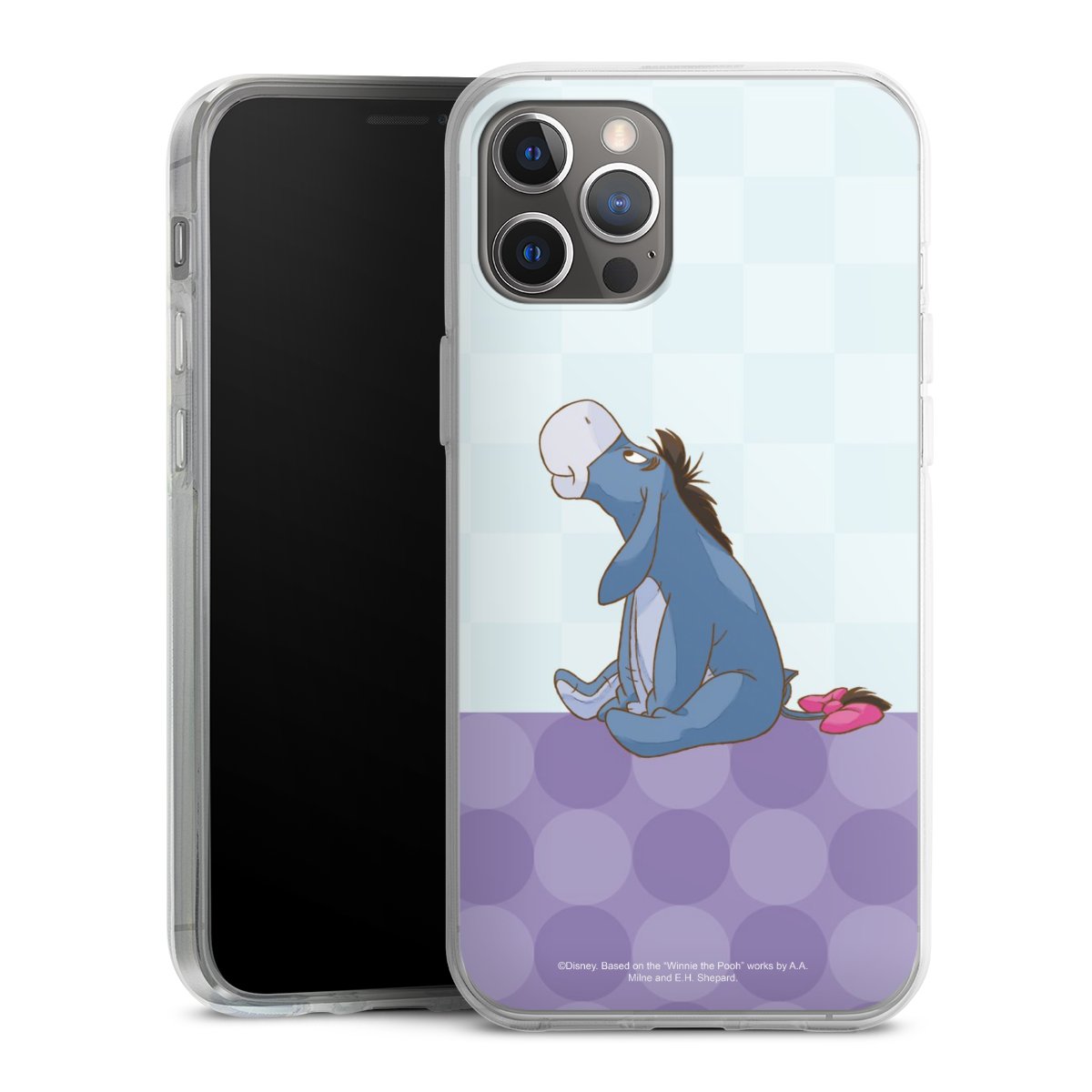 iPhone 12 Pro Max Handy Silikon Hülle Case transparent Handyhülle Disney Donkey Winnie The Pooh Silikon Case