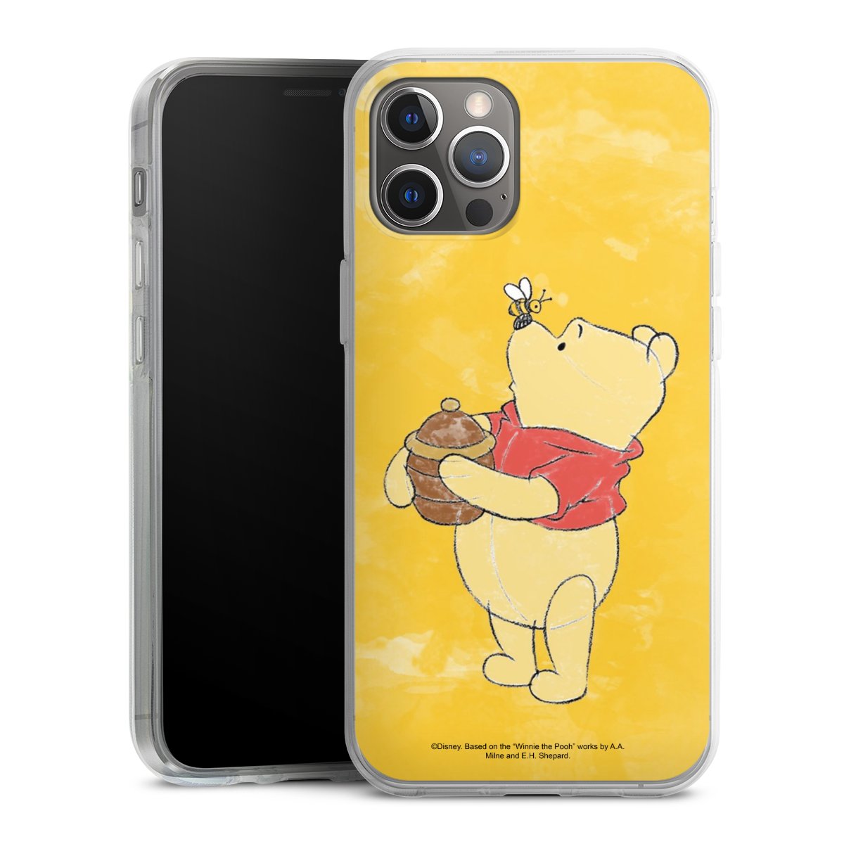 iPhone 12 Pro Max Handy Silikon Hülle Case transparent Handyhülle Official Licensed Product Winnie The Pooh Disney Silikon Case