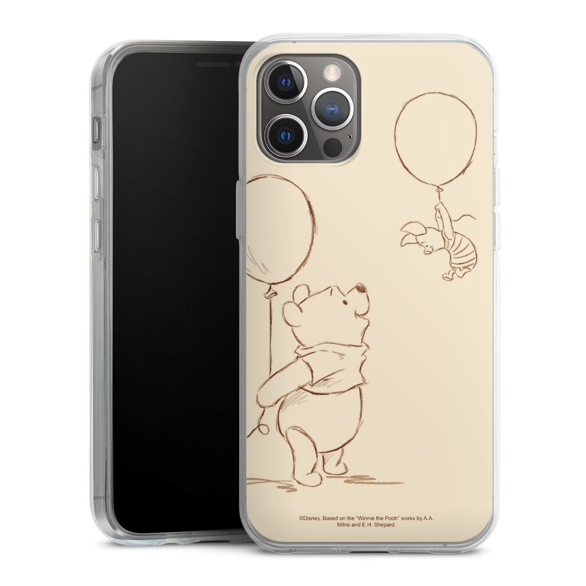 iPhone 12 Pro Max Handy Silikon Hülle Case transparent Handyhülle Official Licensed Product Winnie The Pooh Disney Silikon Case