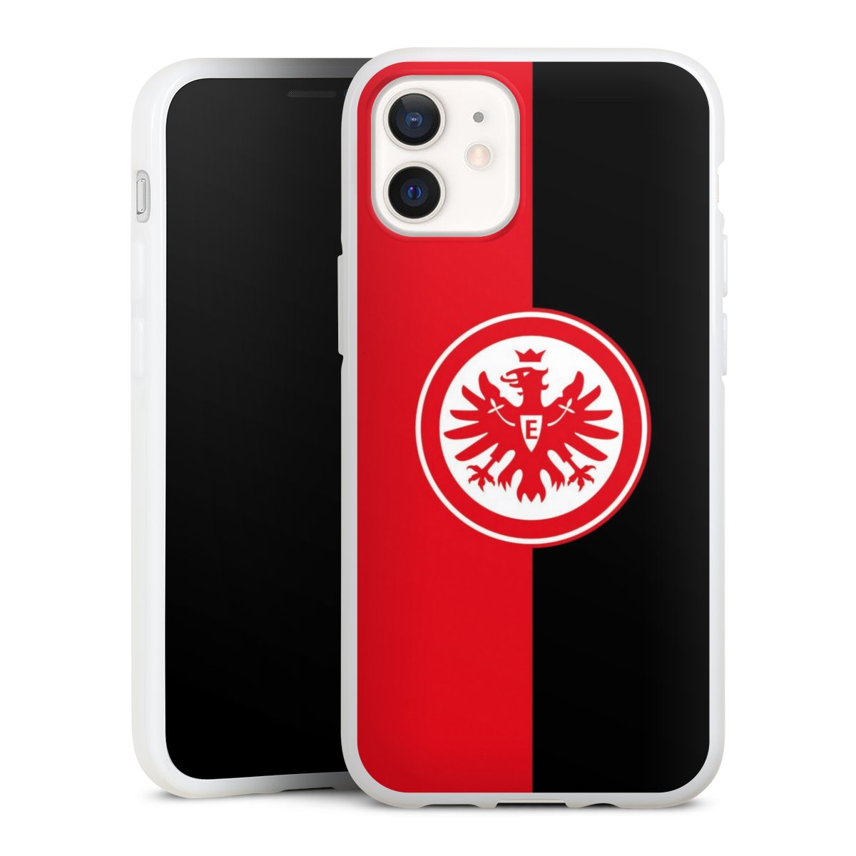 iPhone 12 mini Handy Silikon Hülle Case weiß Handyhülle Official Licensed Product Eintracht Frankfurt Sge Silikon Case