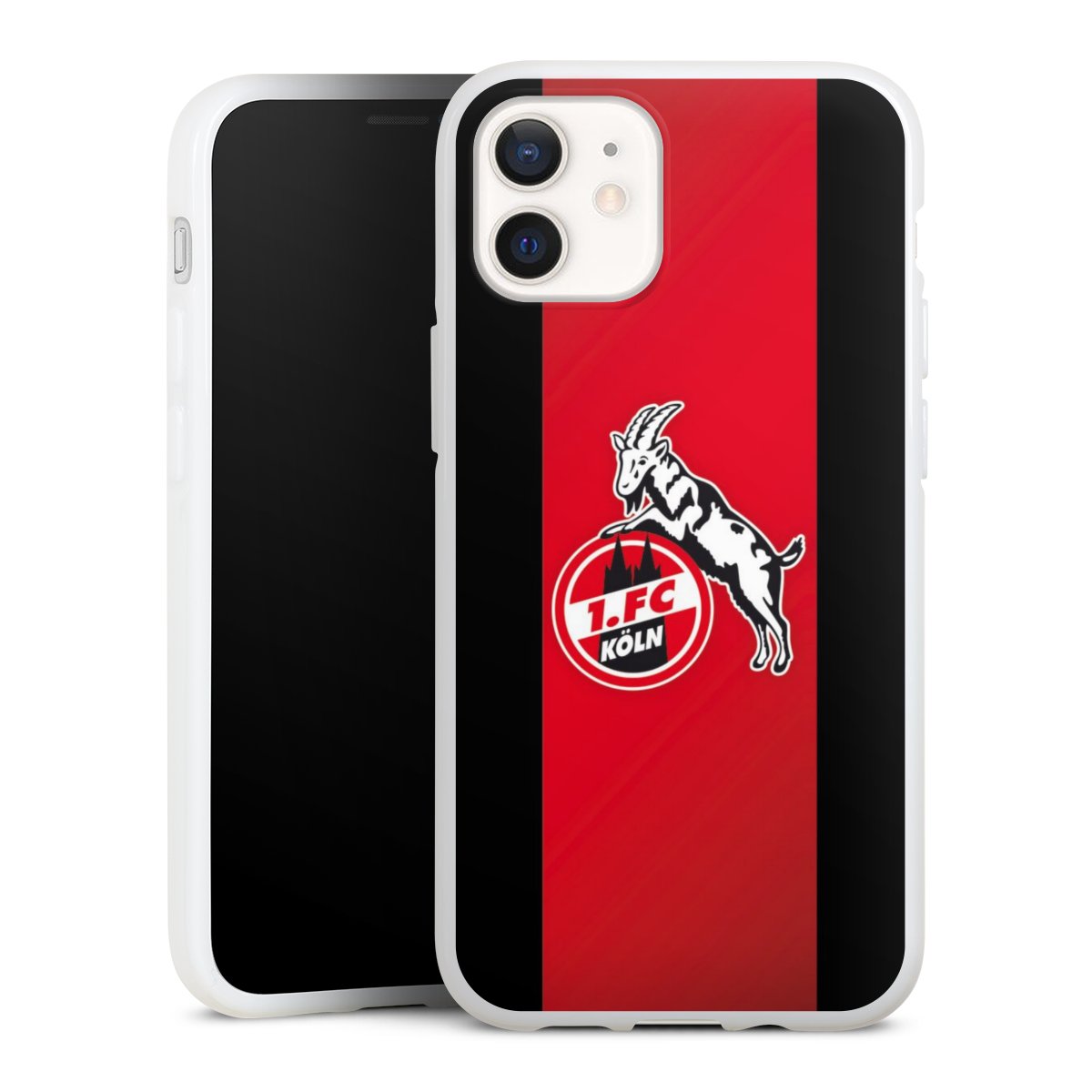 iPhone 12 mini Handy Silikon Hülle Case weiß Handyhülle Official Licensed Product Billy Goat Hennes 1. Fc Köln Silikon Case