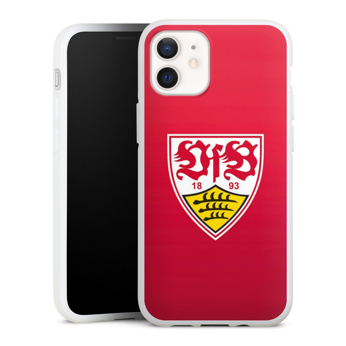 iPhone 12 mini Handy Silikon Hülle Case weiß Handyhülle Official Licensed Product Vfb Stuttgart Silikon Case